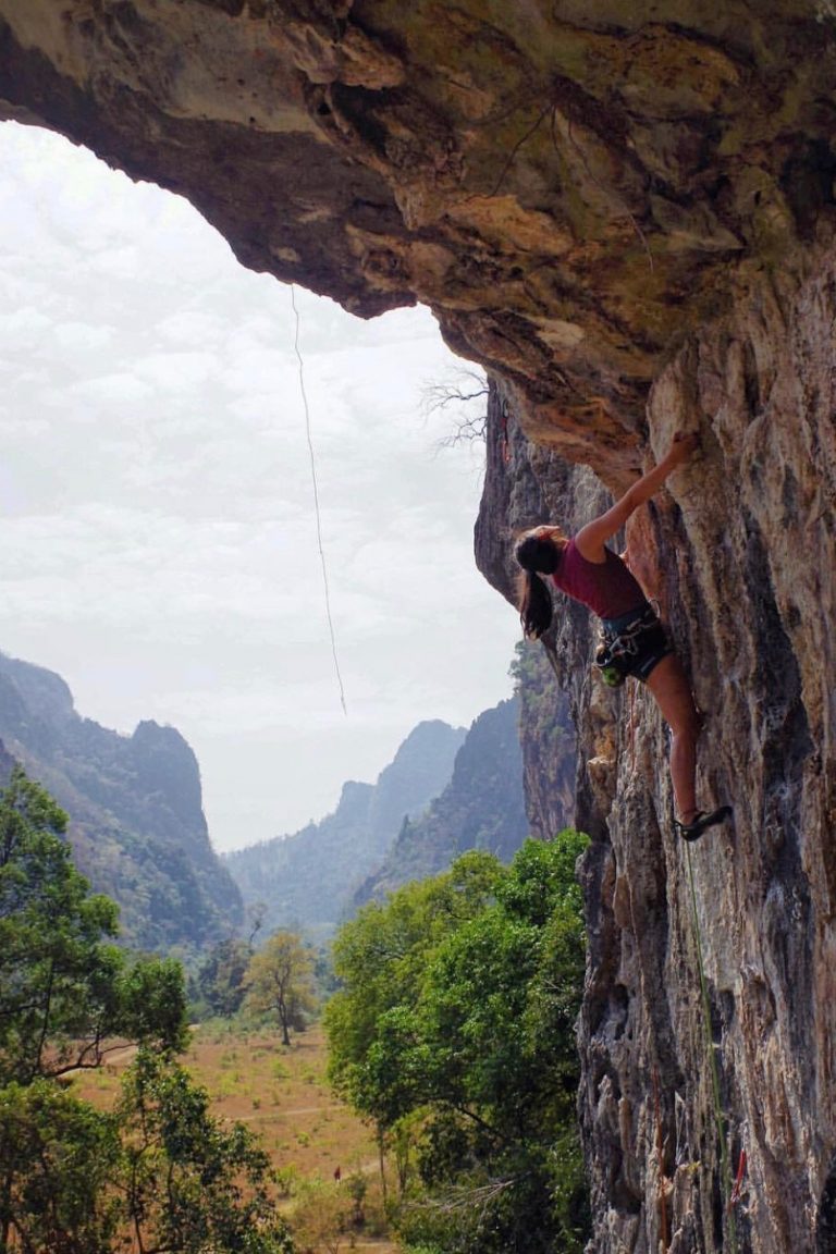 Rock Climbing in Thakhek, Laos