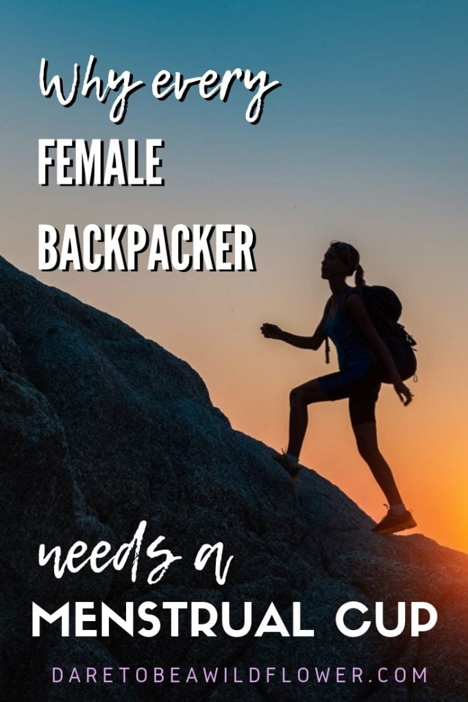 Backpacking menstrual cup