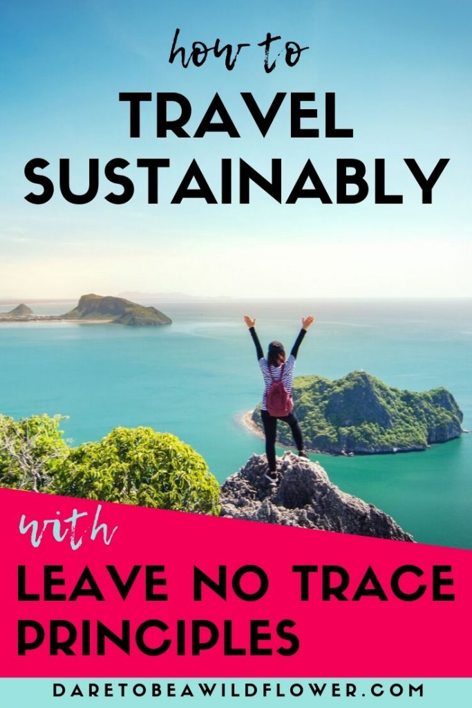 travel responsibly with leave no trace