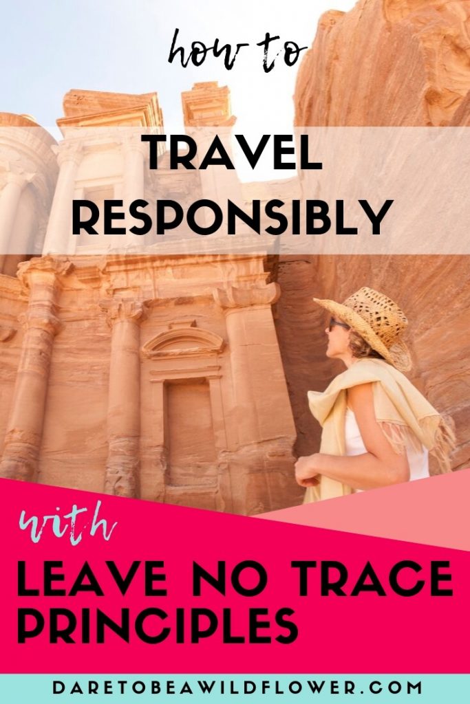 travel responsibly with leave no trace