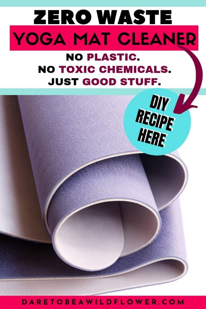 zero waste yoga mat cleaner. no plastic. no toxic chemicals. just good stuff. diy recipe here. 