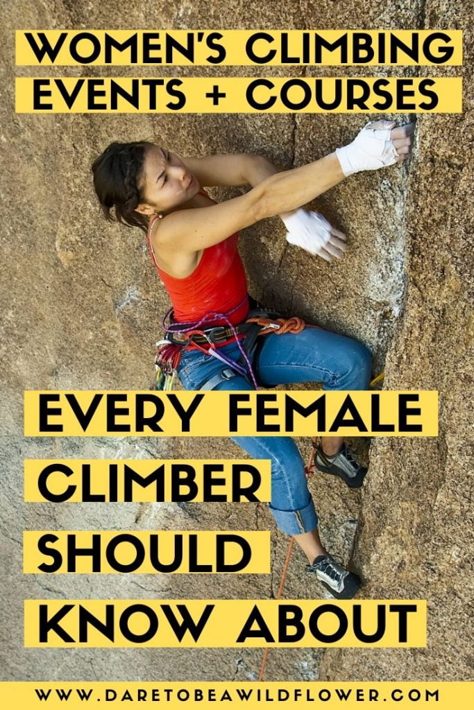Women's climbing events and courses