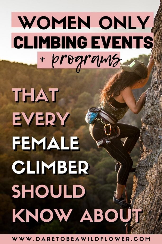 Women's rock climbing classes
