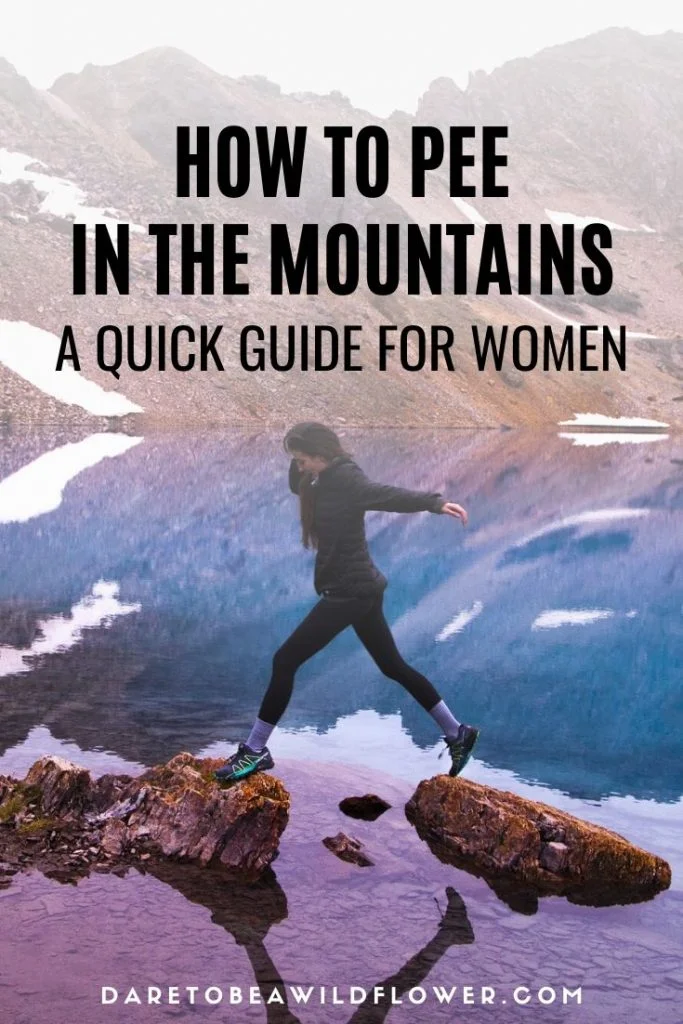 How to pee in the mountains if you're a girl