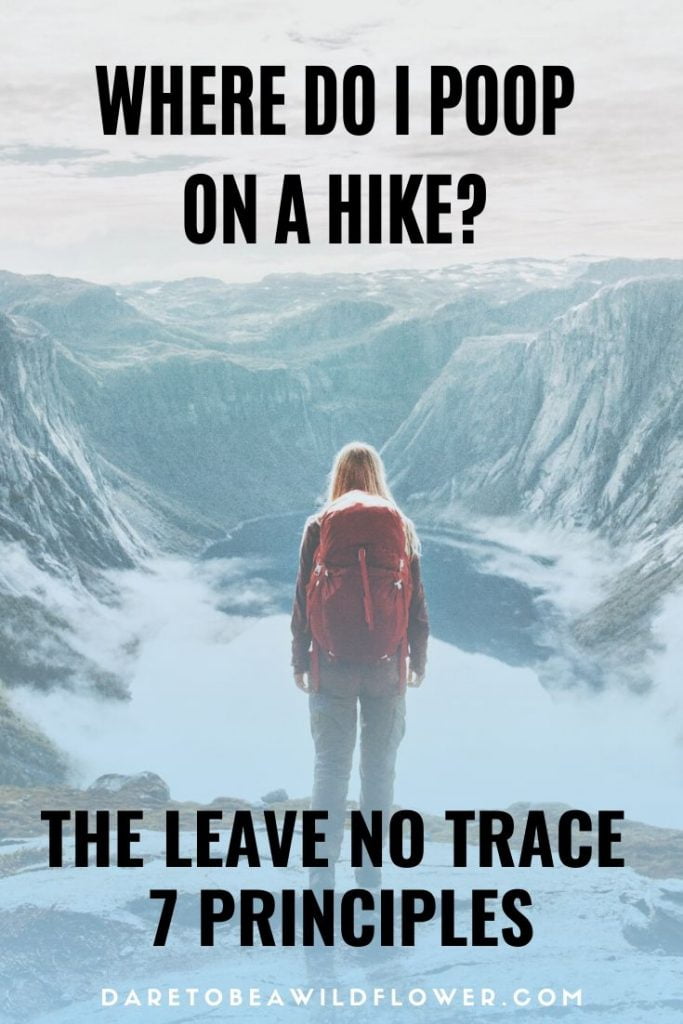 where do I poop on a hike?
