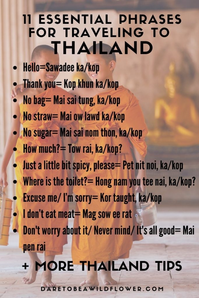 Essential thai phrases