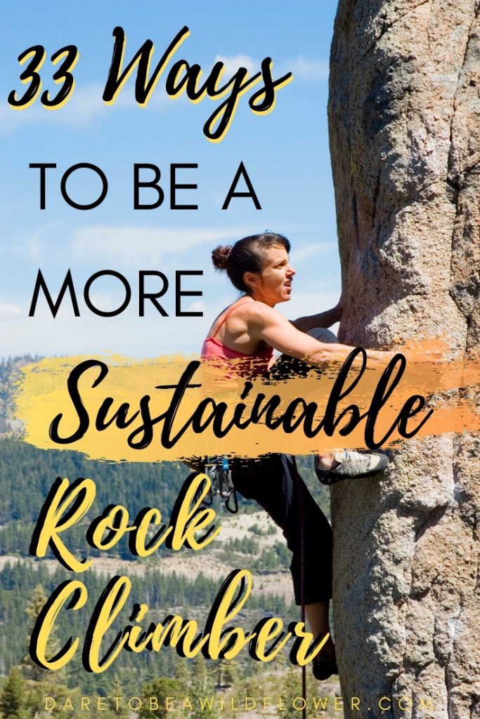 How to be a more sustainable rock climber