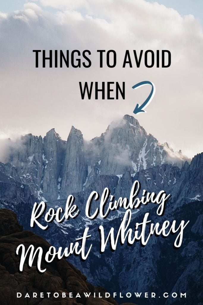 rock climbing Mount Whitney