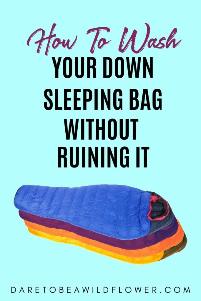 How to wash a down sleeping bag without ruining it
