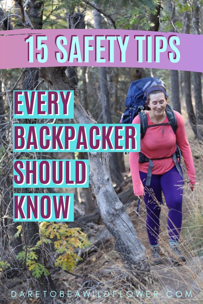 Safety tips for backpackers 1