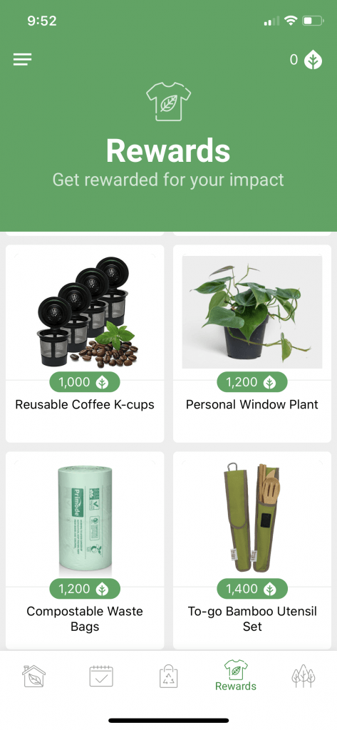 sustainable apps for zero waste EcoCred