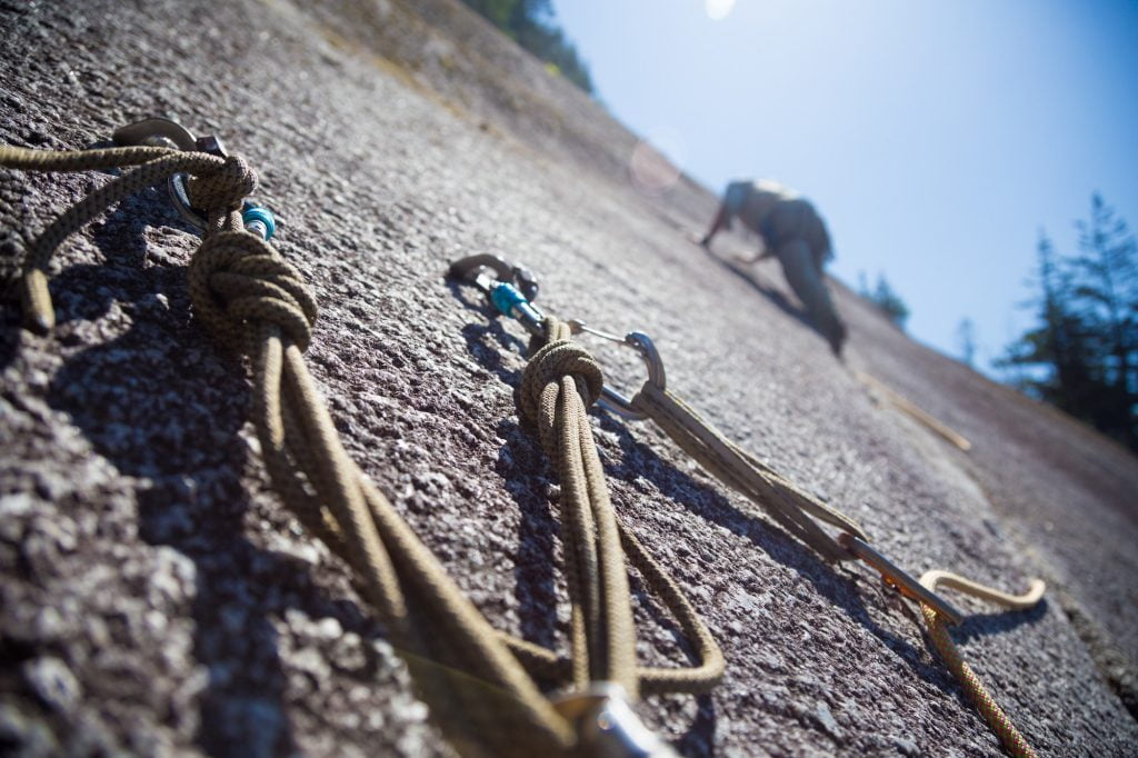 Outdoor rock climbing for beginners sport climbing anchor