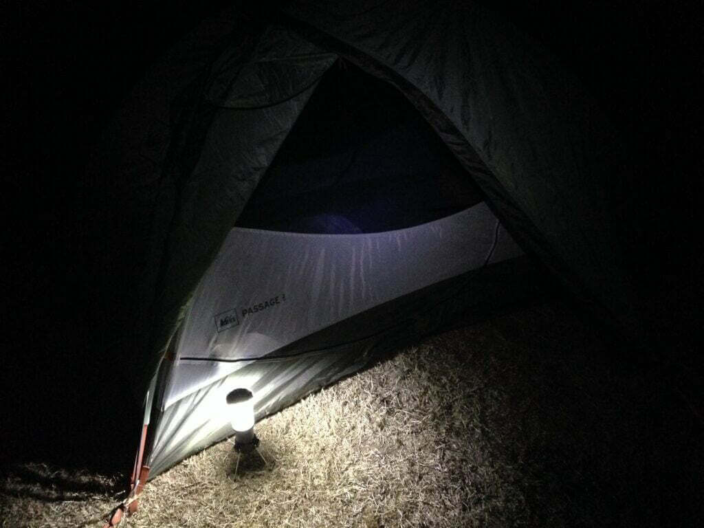 Lamp in camping